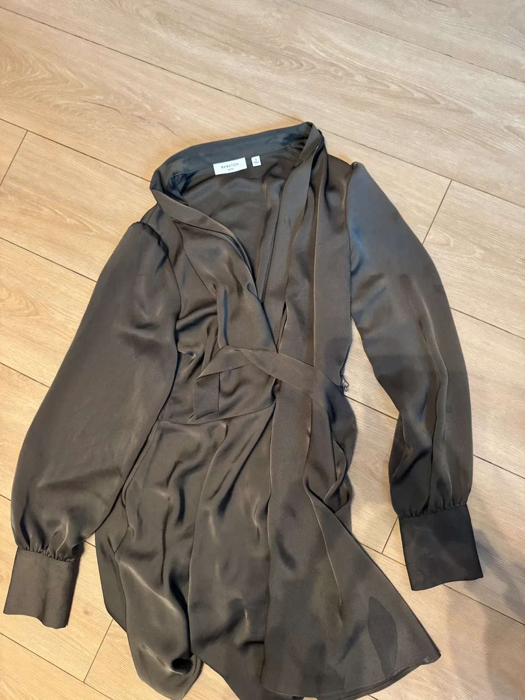 Babaton Aritzia Wrap Dress - Size S image indicator(2)