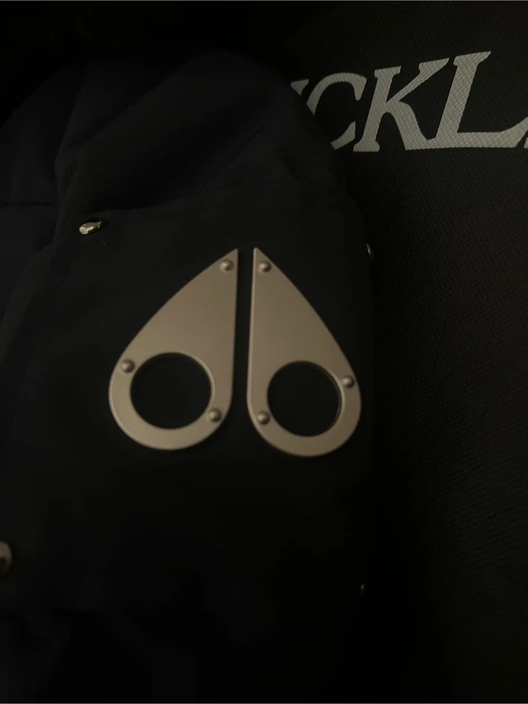 Navy/Black Moose Knuckles Original Shearling Trim 3Q Jackets image indicator(5)