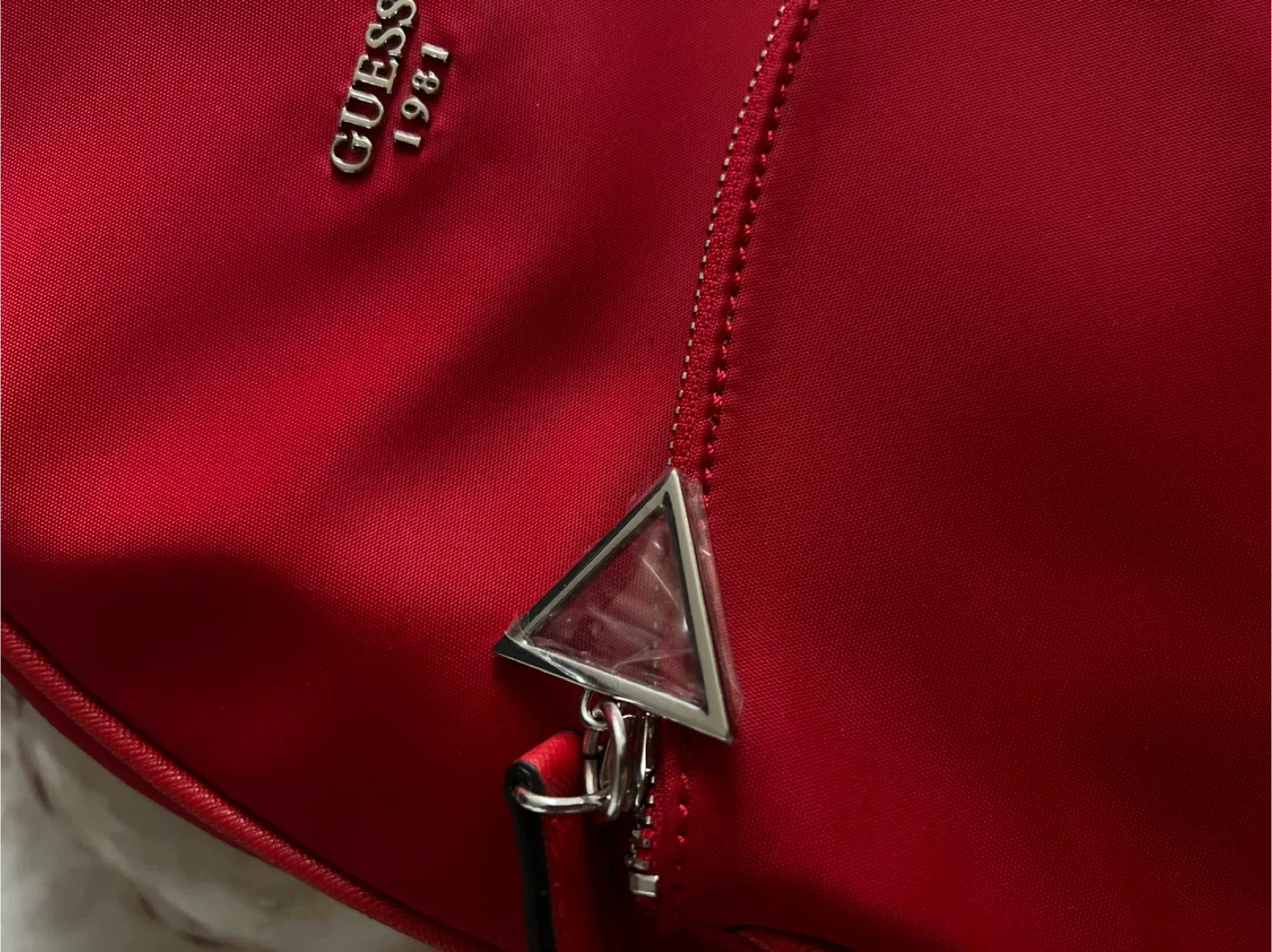 Guess Red Nylon Backpack image indicator(5)