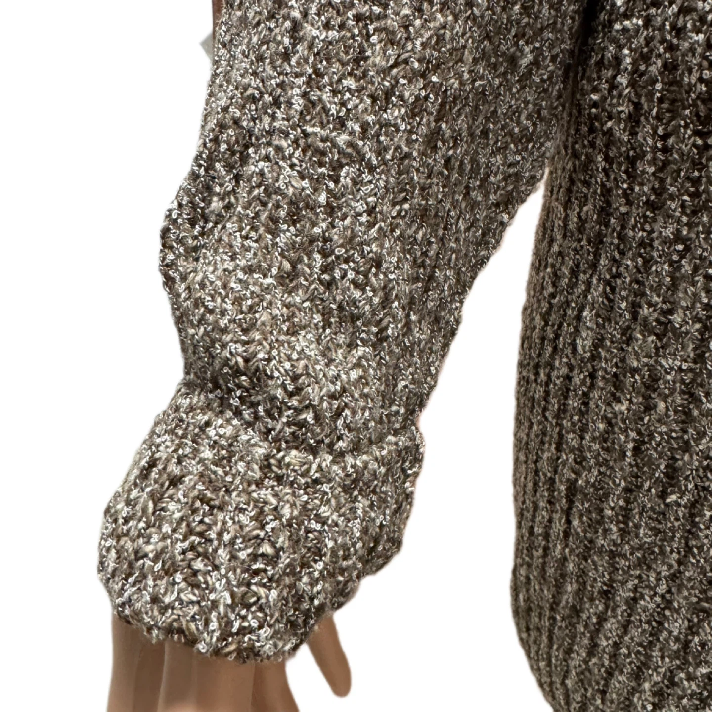 Unbranded Women’s Cozy Knit Sweater – Brown – Used Like New - photo 5