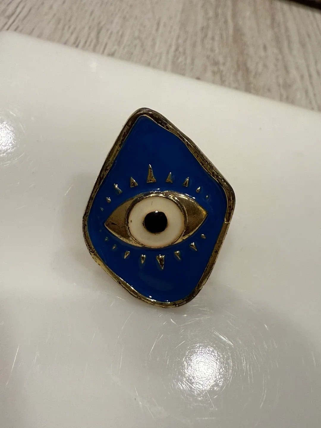 Blue Evil Eye Ring