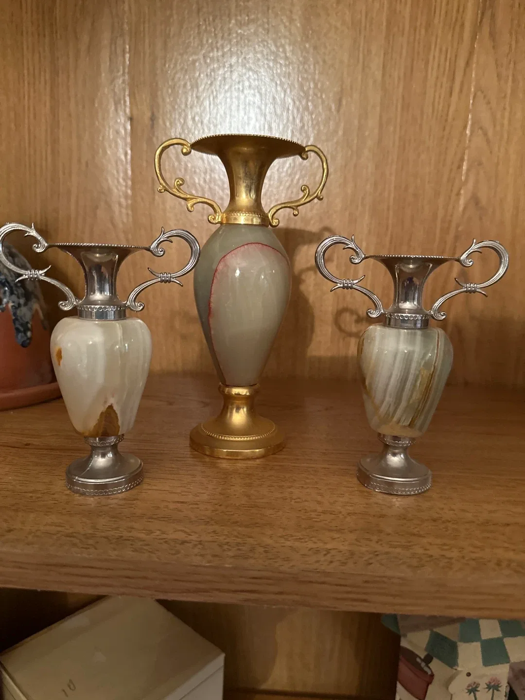 Onyx Vases - Set of 3