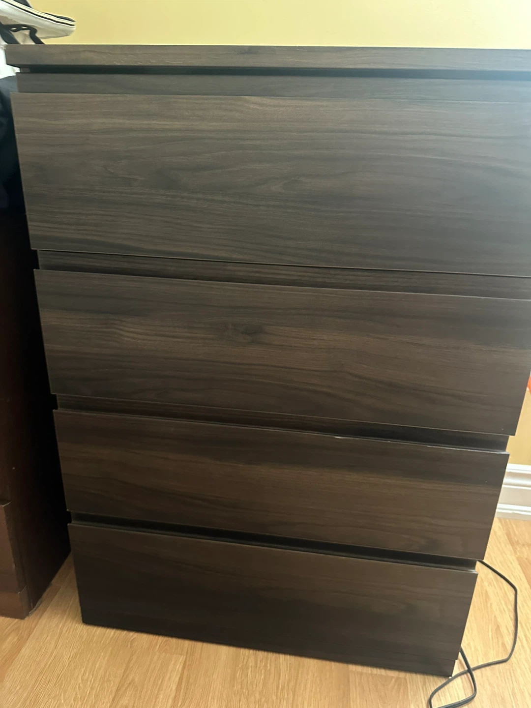 Dark Brown 4-Drawer Dresser