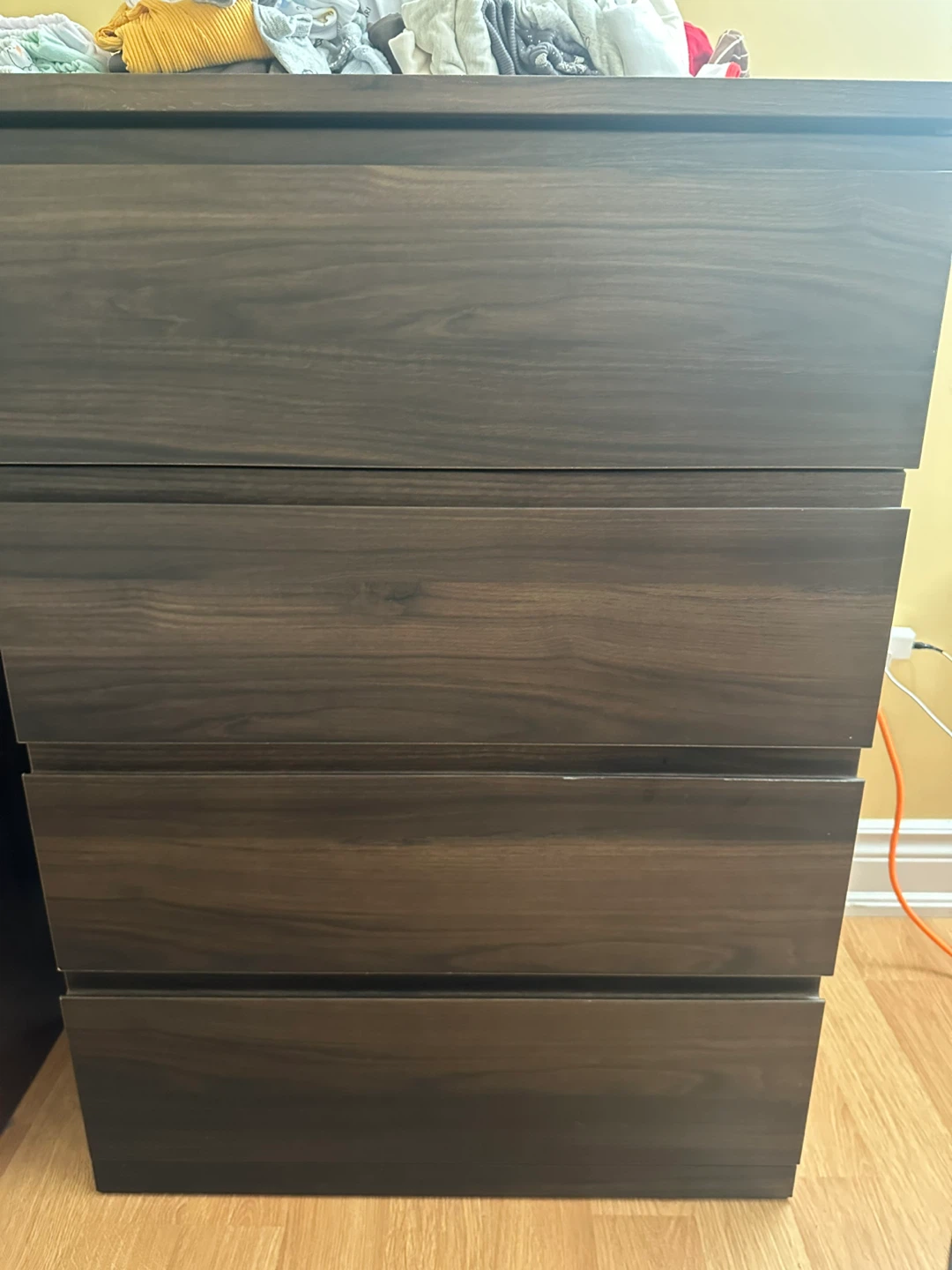 Dark Brown 4-Drawer Dresser - photo 5