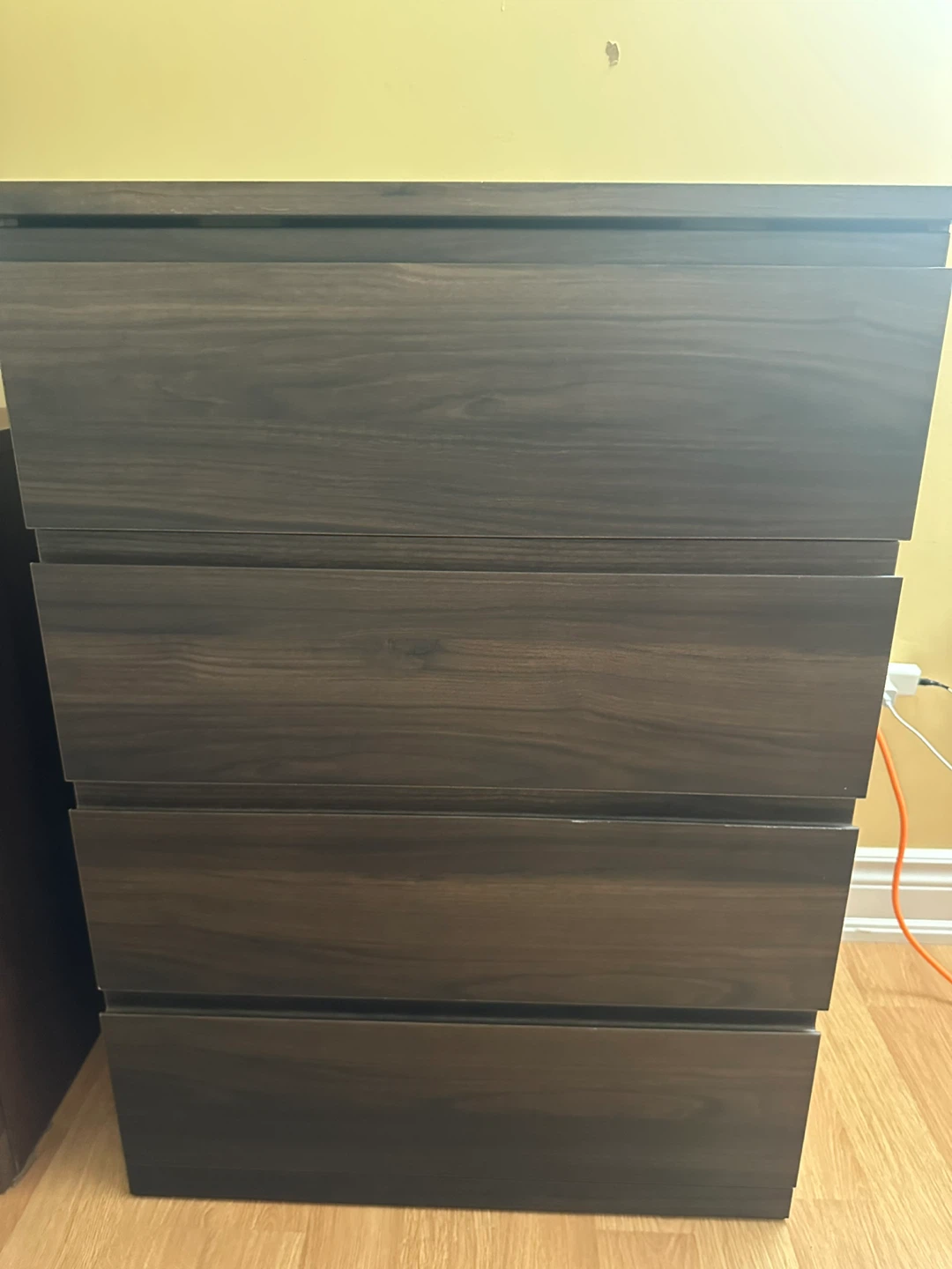 Dark Brown 4-Drawer Dresser - photo 3