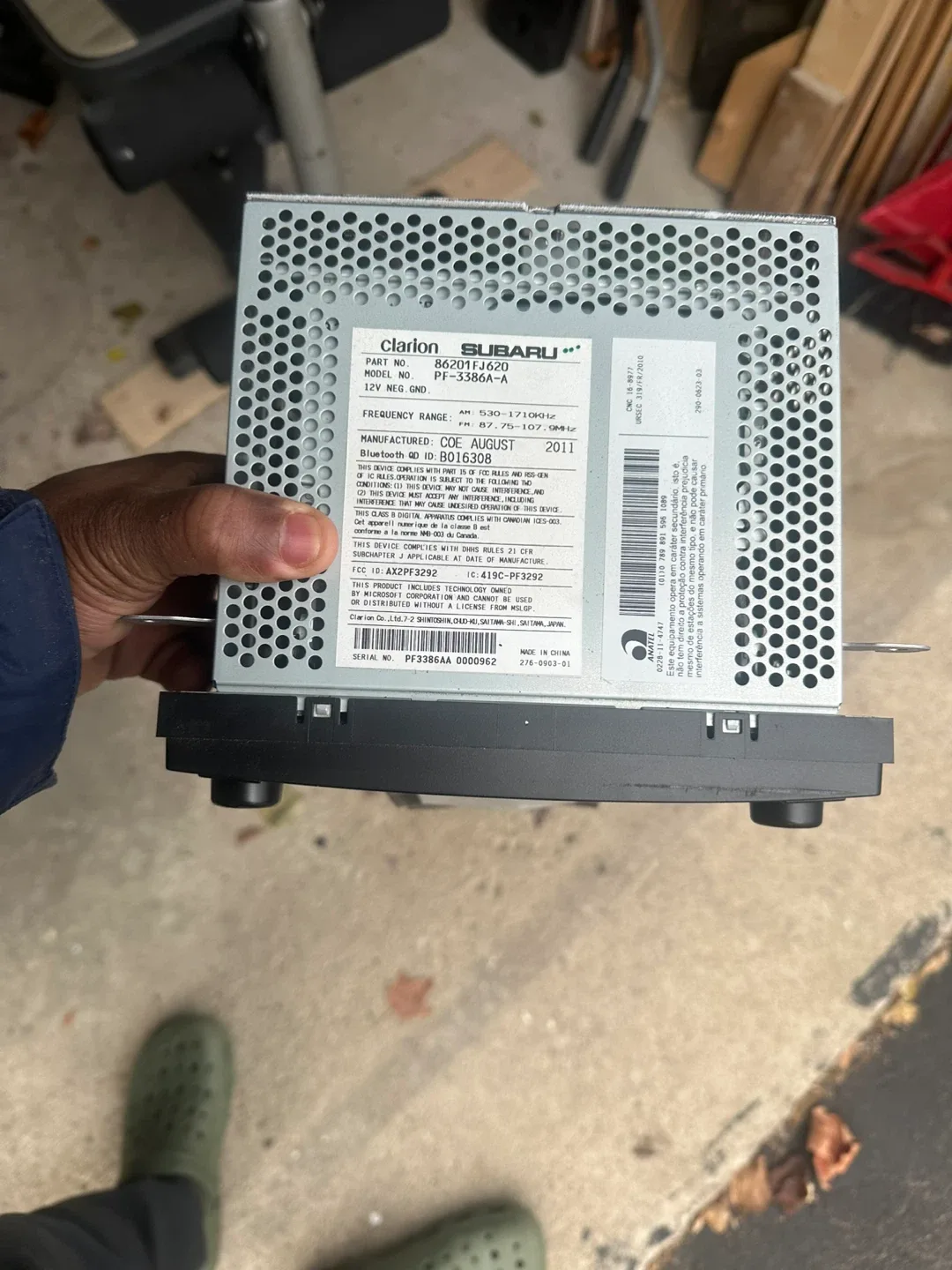 Clarion Subaru PT-3386A-A Car Stereo image indicator(2)