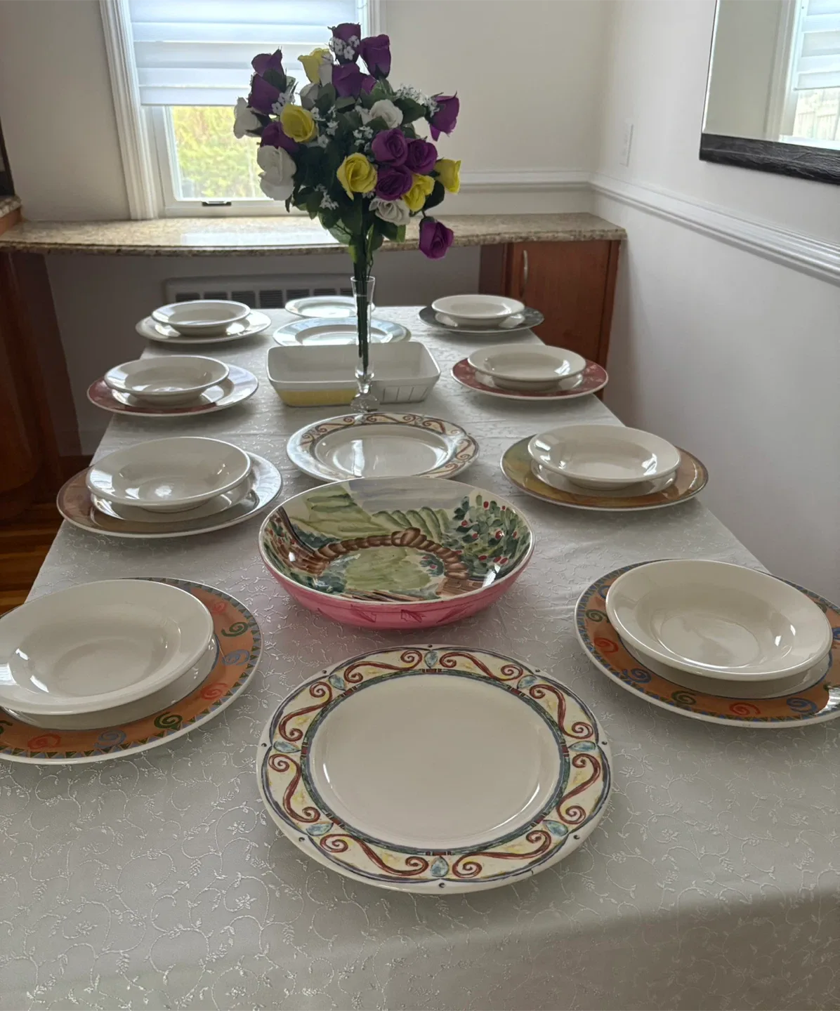 Colorful Dinnerware Set.Bowls&Vases&Baking Dishes&Pasta Bowls