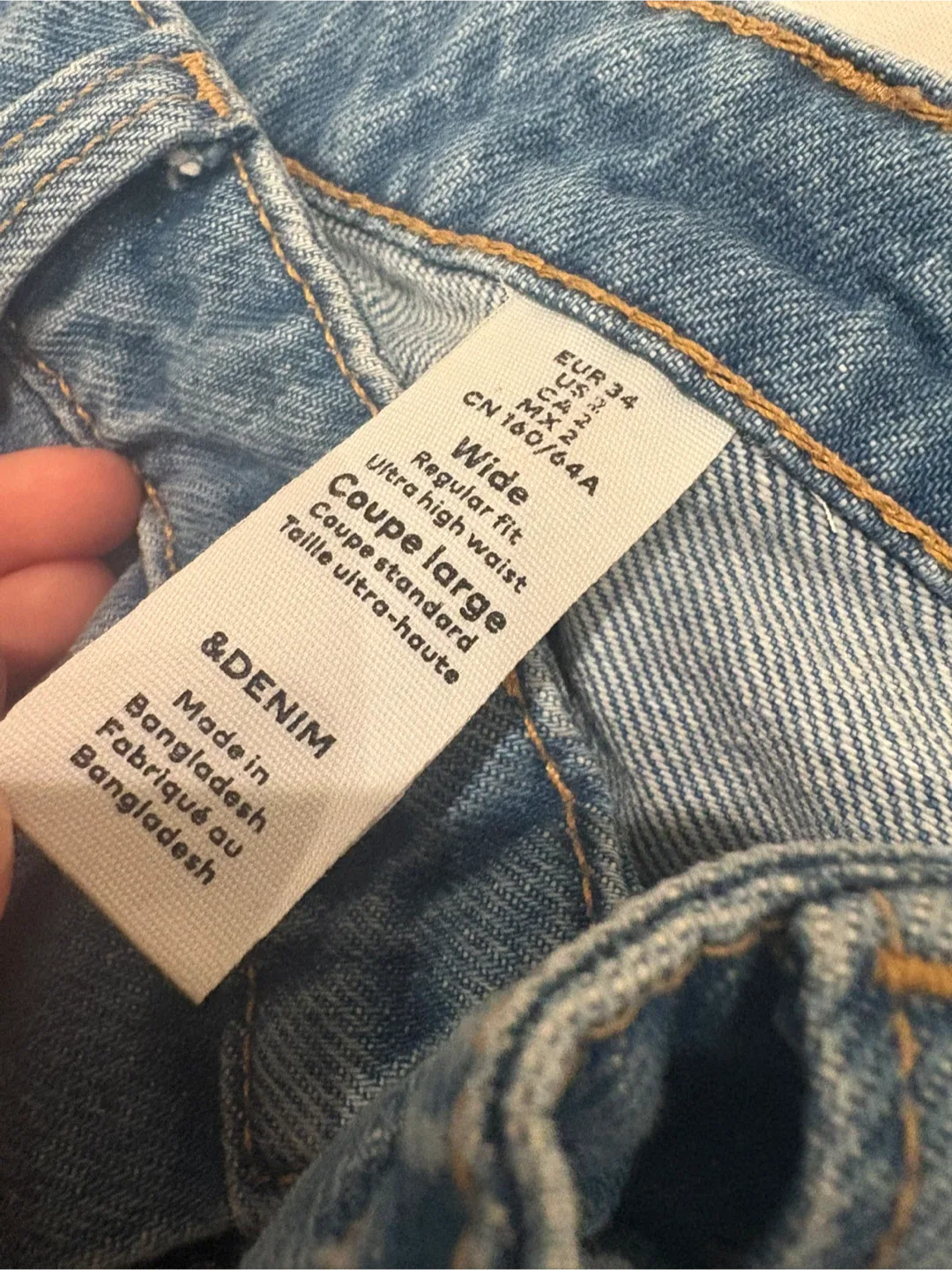 H&M &Denim Wide Leg Jeans - Size 2