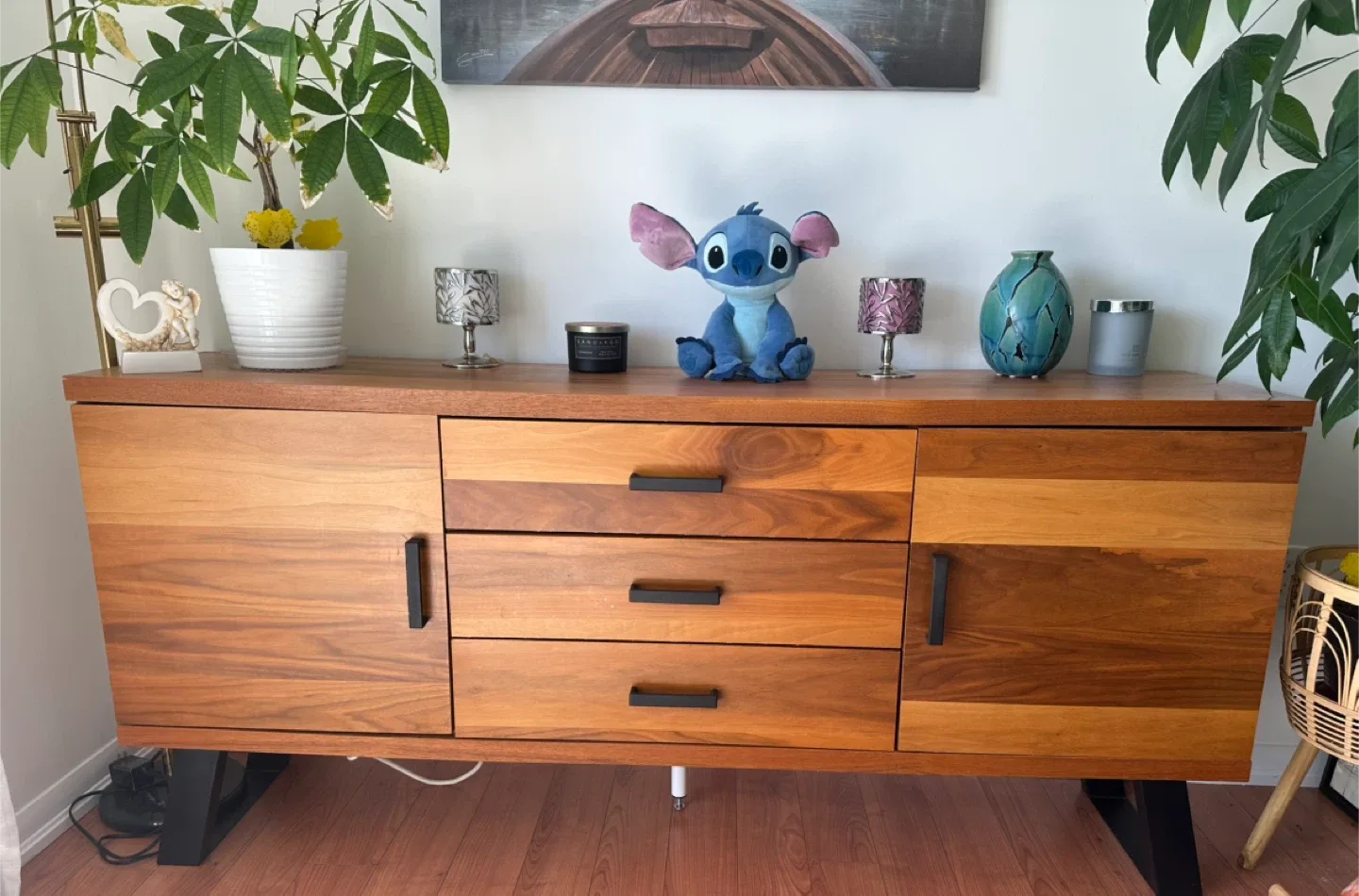 Structube Wood Credenza with Drawers image indicator(2)