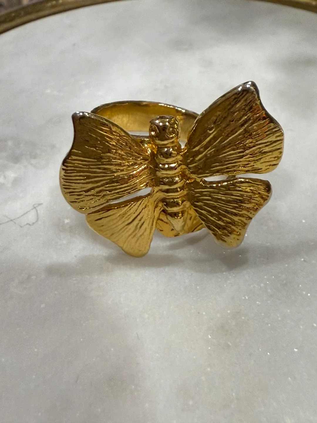 Gold Butterfly Ring
