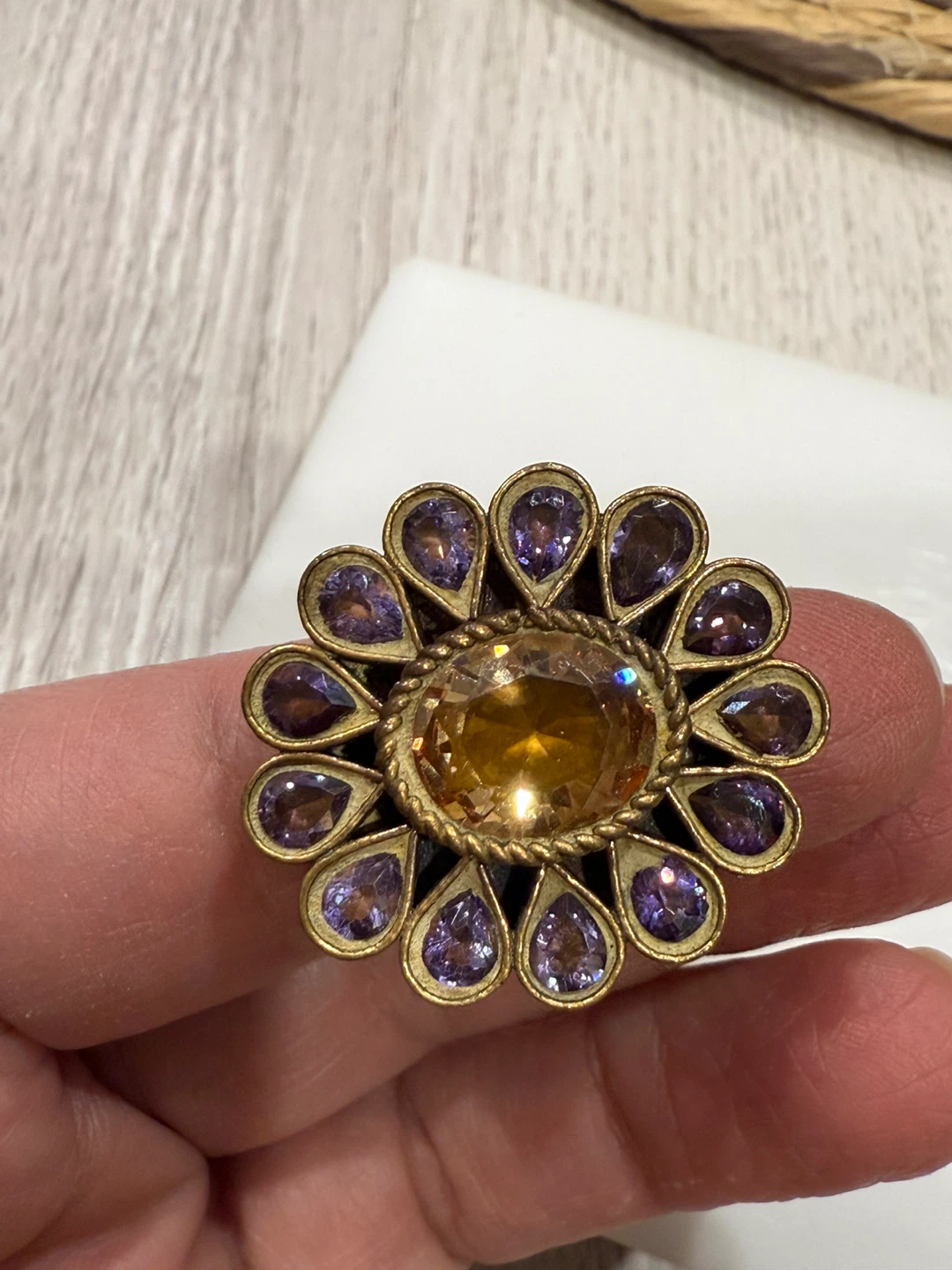 Vintage Style Flower Ring - photo 5