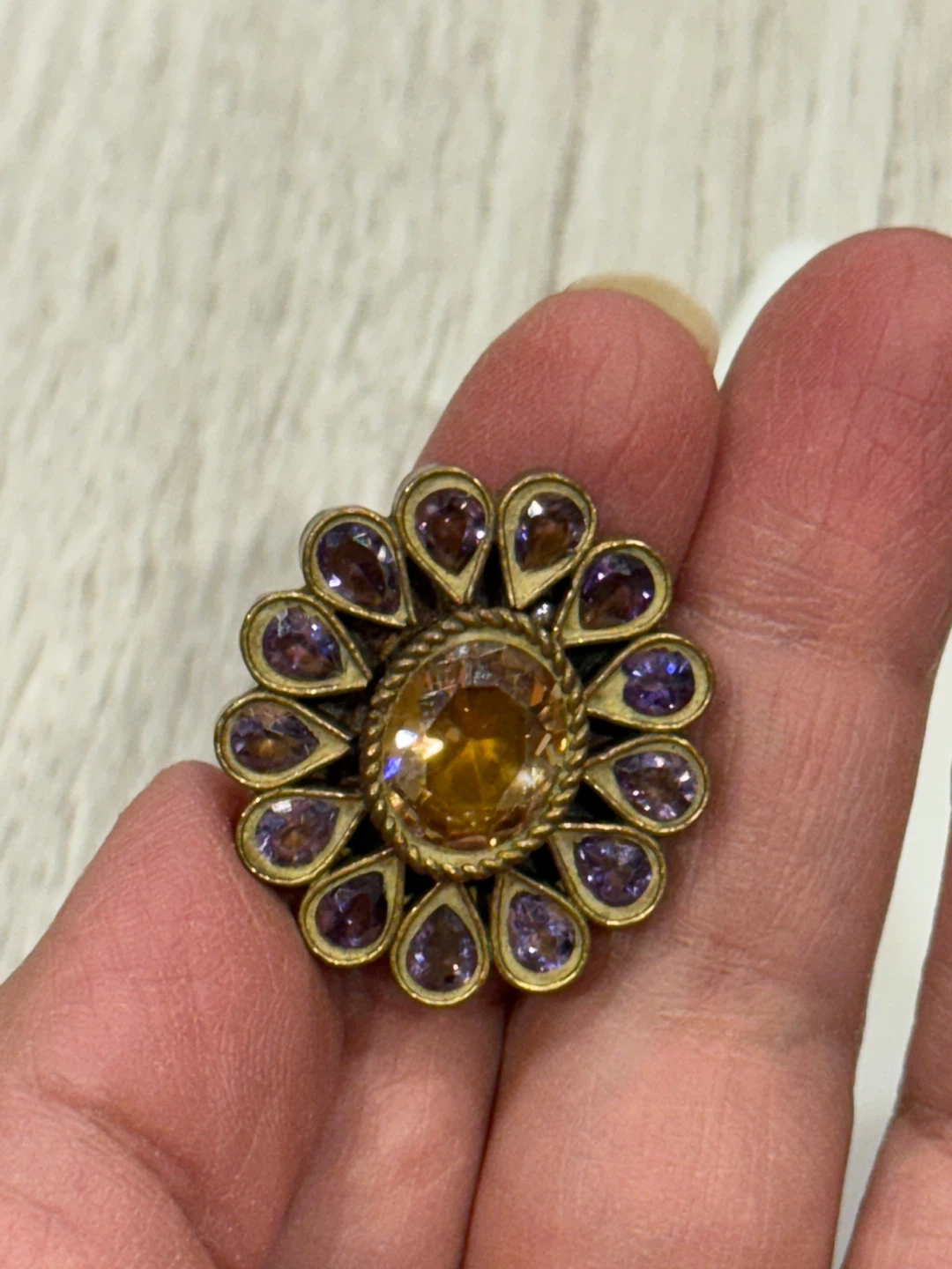 Vintage Style Flower Ring - photo 2