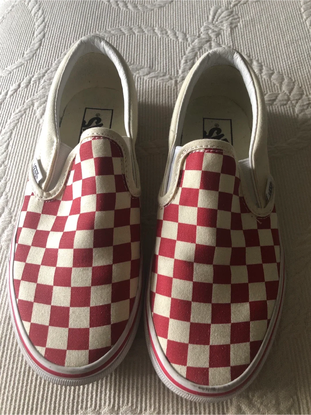 Vans Slip-On Checkerboard Shoes - Size 7