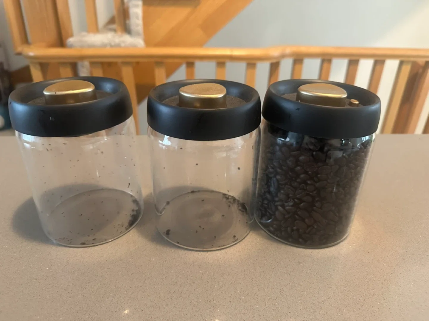 Set of 3 Glass Storage Jars