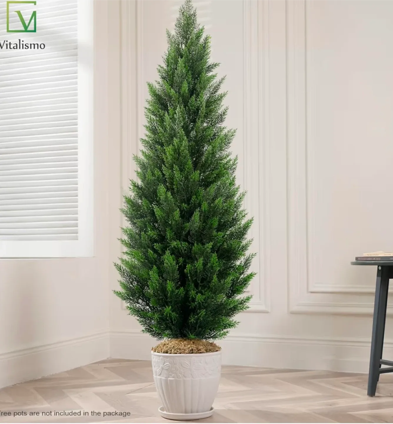 5FT Artificial Cedar Tree 2 set image indicator(3)