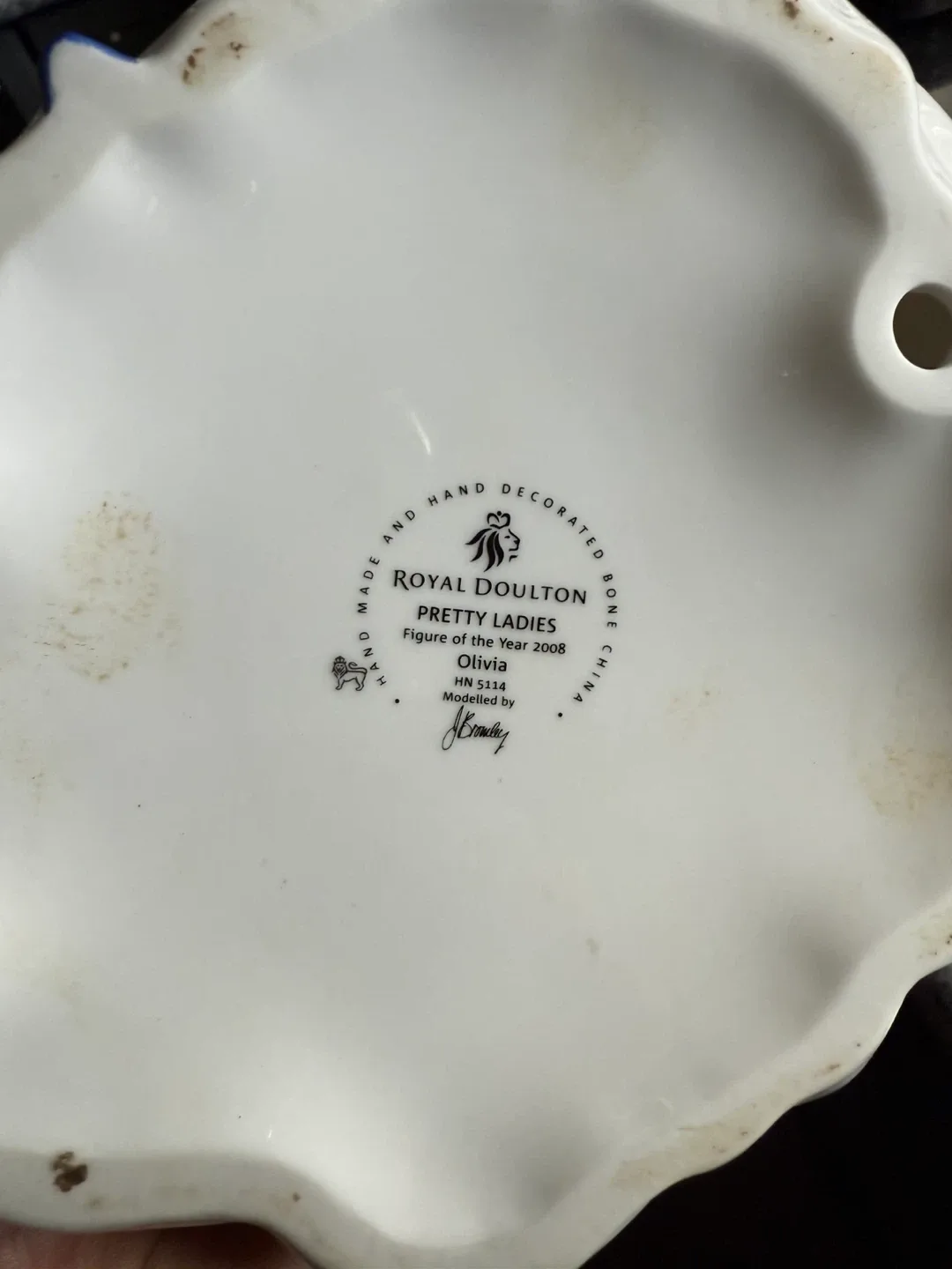 Collectible Porcelain Figurine in Blue Dress image indicator(7)