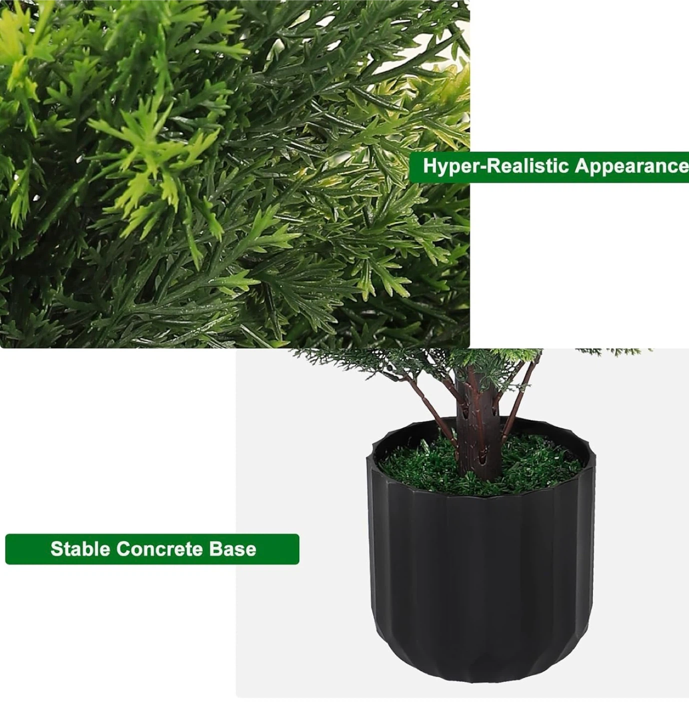 4ft Artificial Cedar Tree set 2 - photo 3