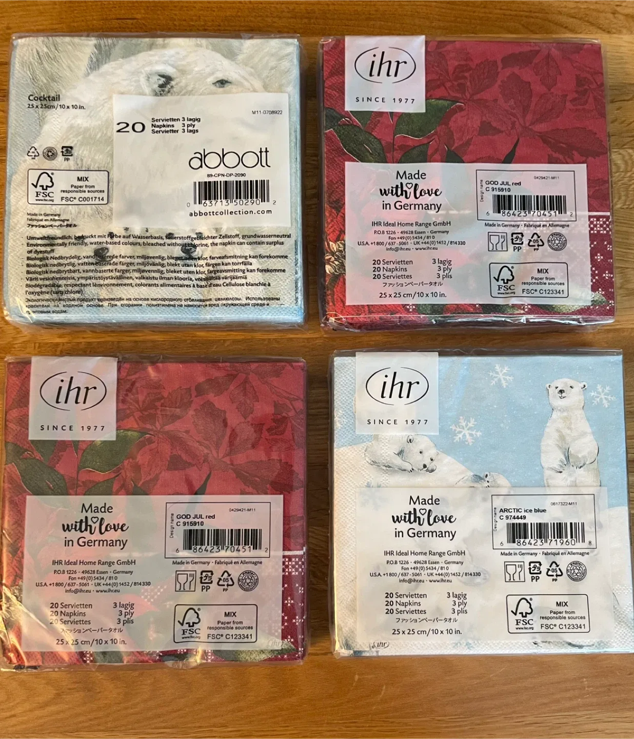 Holiday Napkin Bundle of 4 Packages NEW image indicator(2)