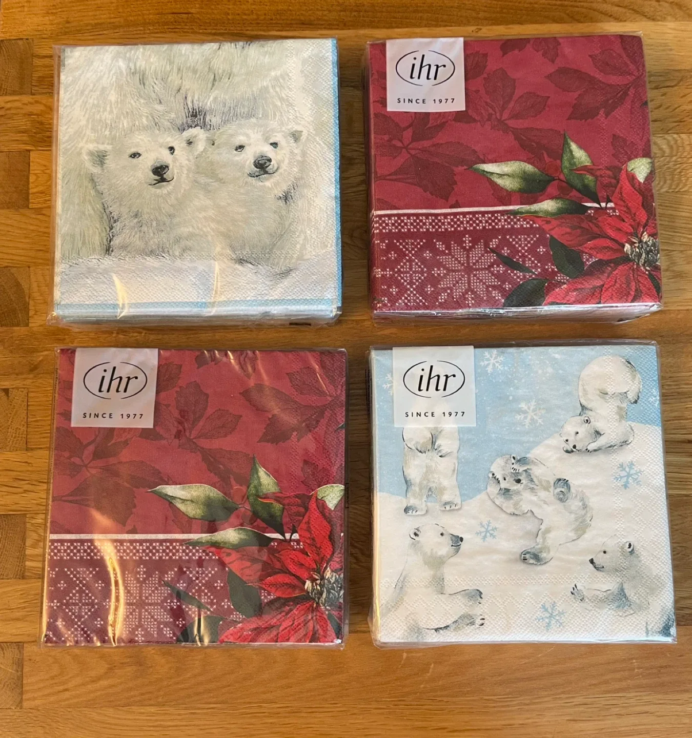 Holiday Napkin Bundle of 4 Packages NEW