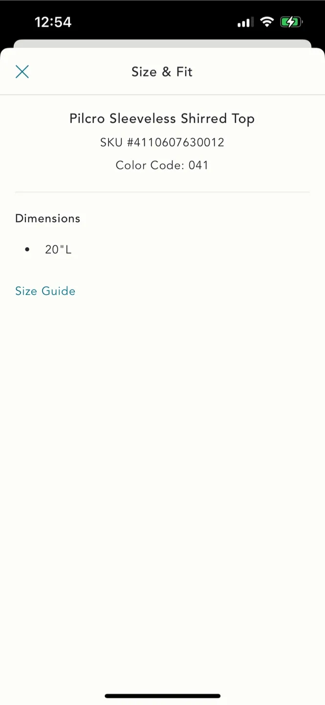 BNWT Anthropologie Pilcro Sleeveless Shirred Top S (fits xs) image indicator(6)