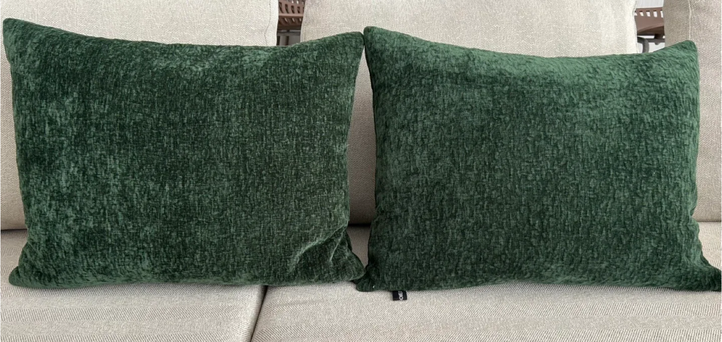 Set of 2 Green Cushions