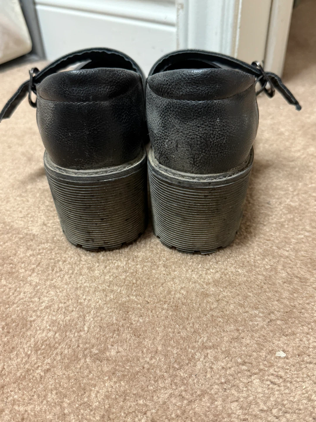 Black Platform Mary Janes - Size 8 - photo 4
