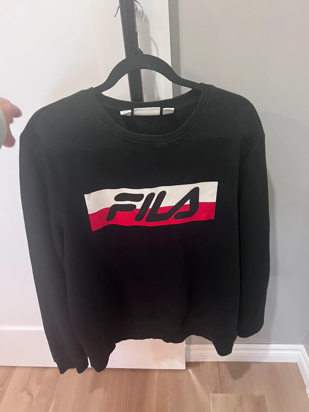Fila Black Crewneck Sweatshirt - Size L