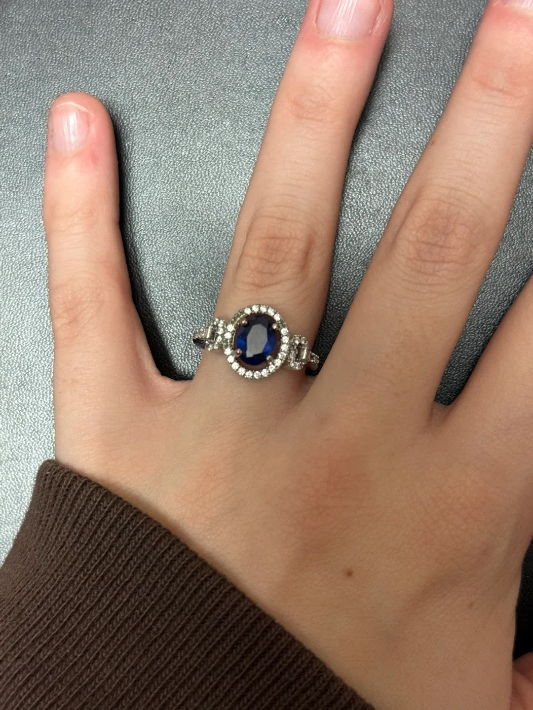 Sapphire and Diamond Ring