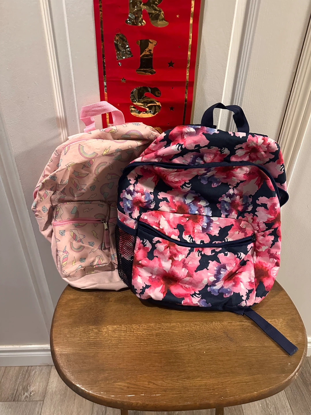 Floral & Unicorn Print Backpacks