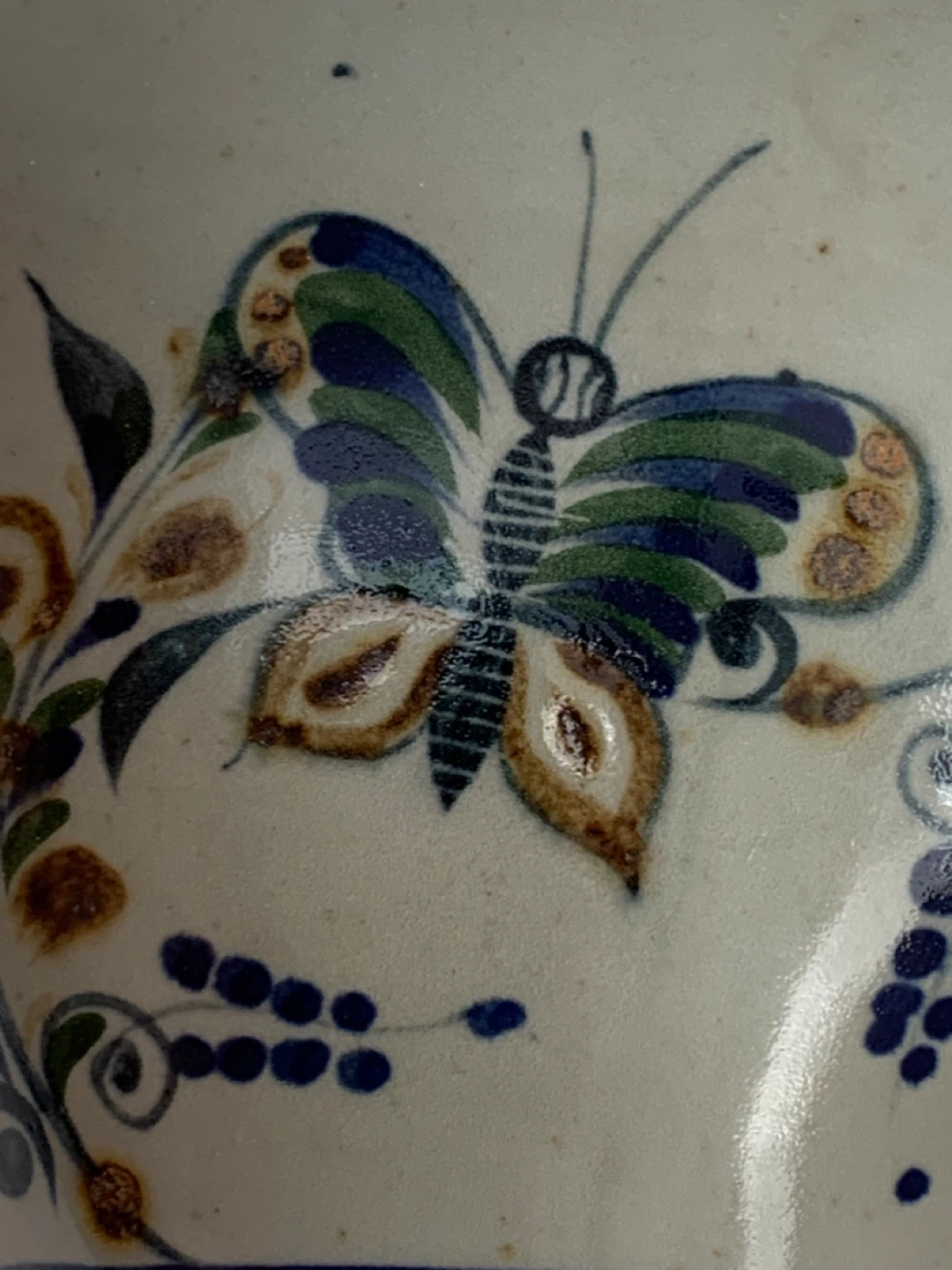 Hand-Painted Ceramic Wall Pocket Vase - photo 2