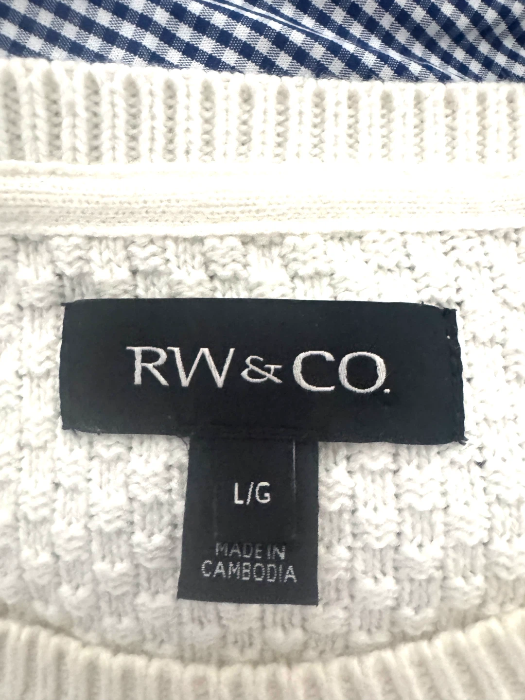 RW&CO. White Sweater - Size L - photo 4