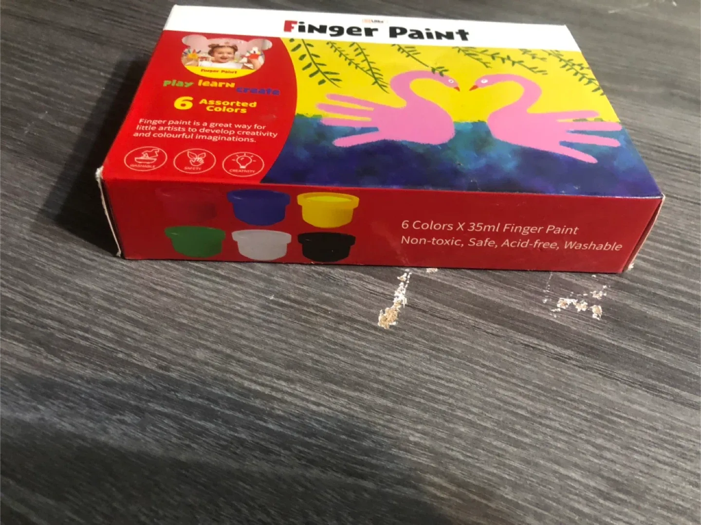 Finger Paint Set - 6 Assorted Colours image indicator(4)