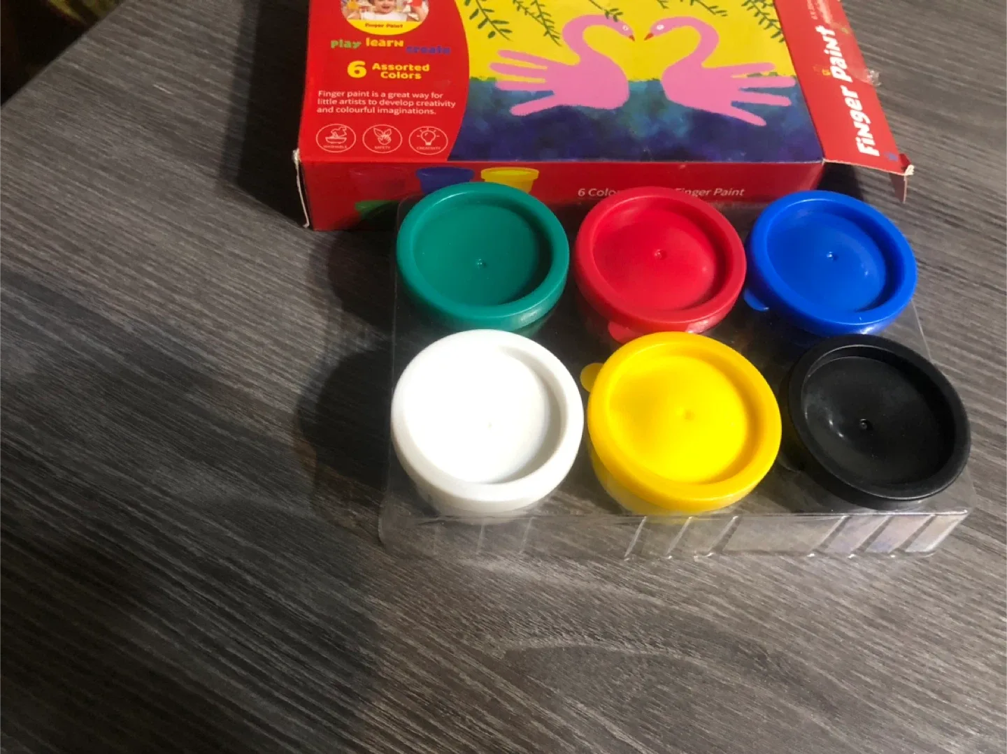 Finger Paint Set - 6 Assorted Colours image indicator(2)