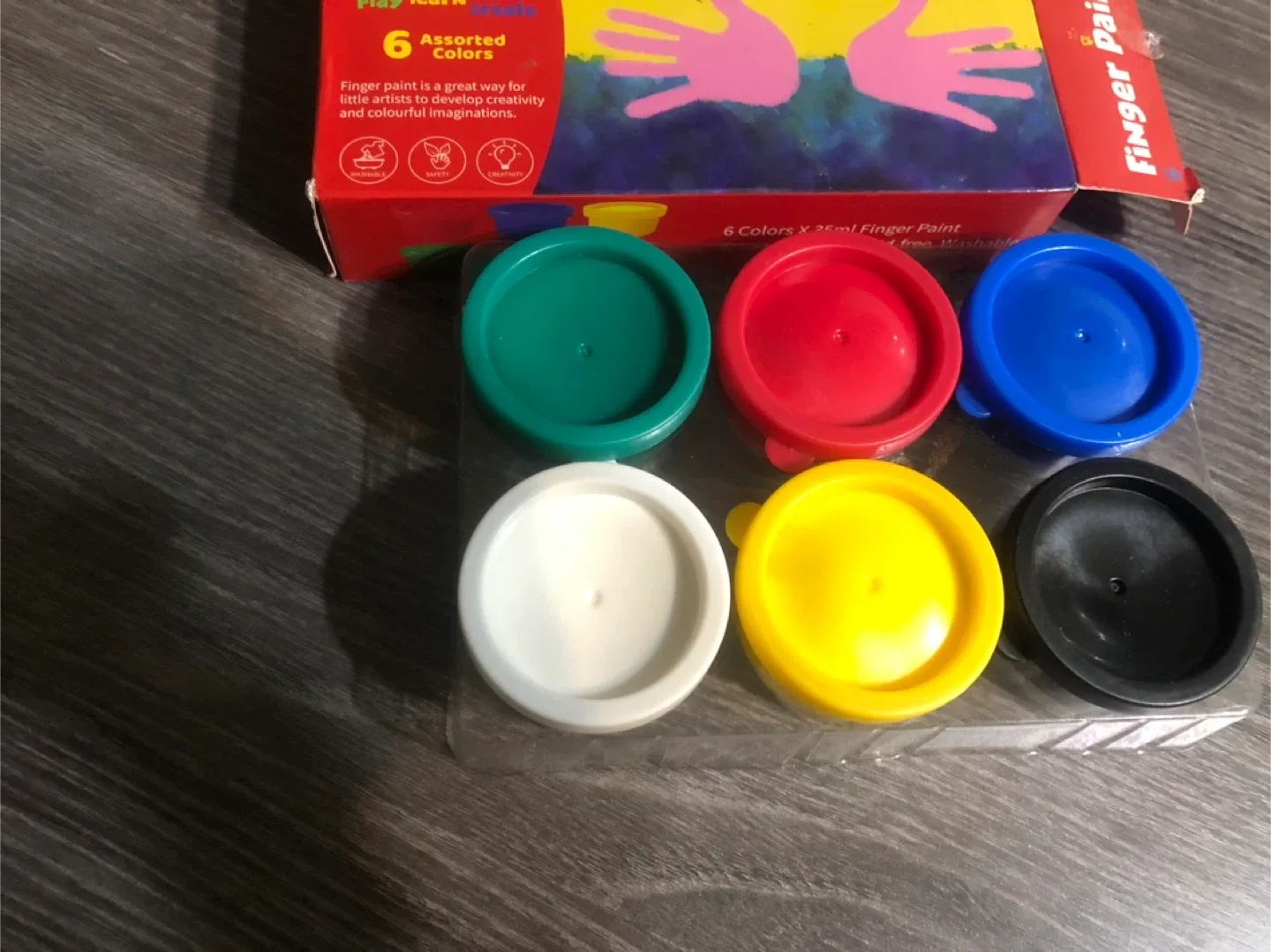 Finger Paint Set - 6 Assorted Colours image indicator(3)
