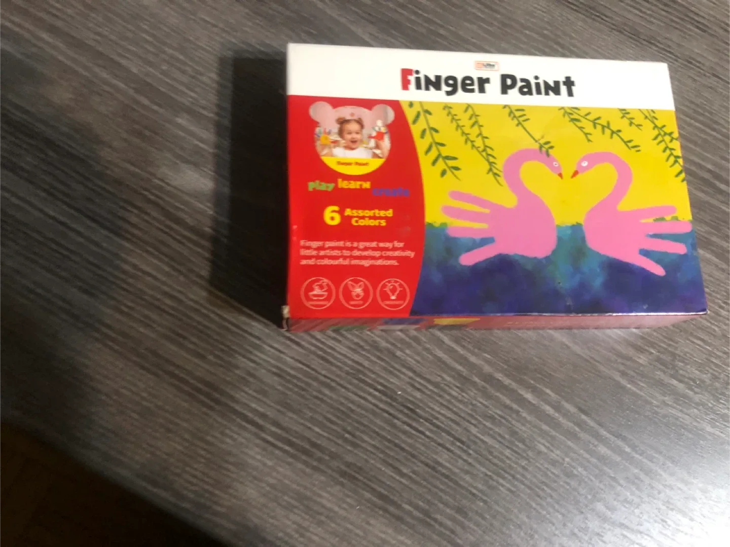 Finger Paint Set - 6 Assorted Colours