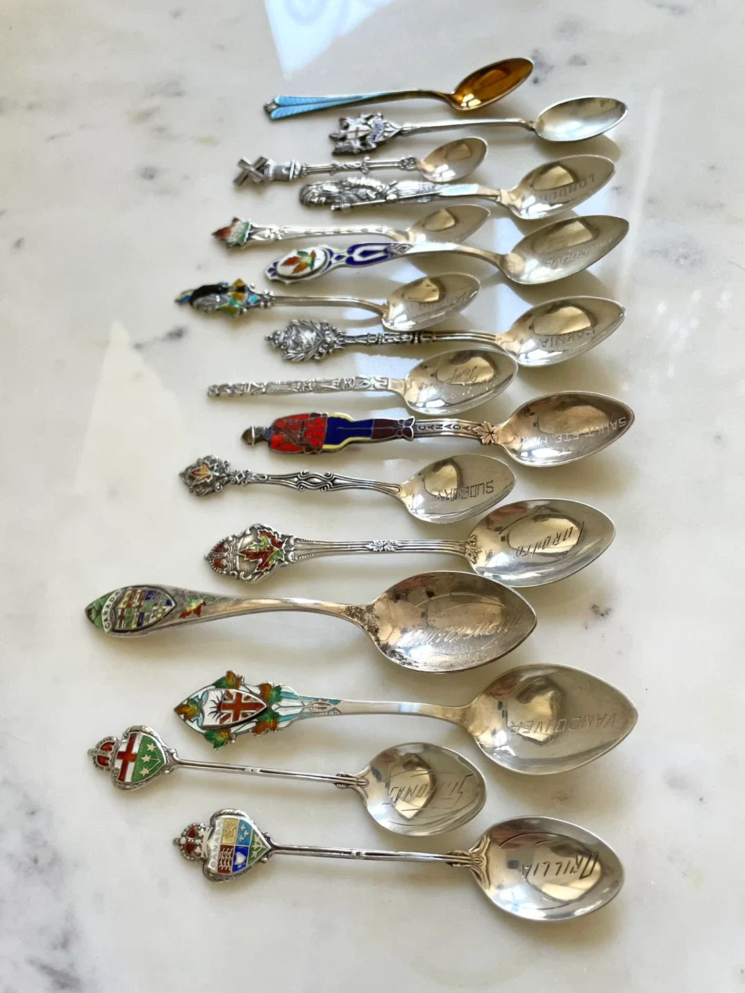 Sterling Silver Collector spoons -Vintage