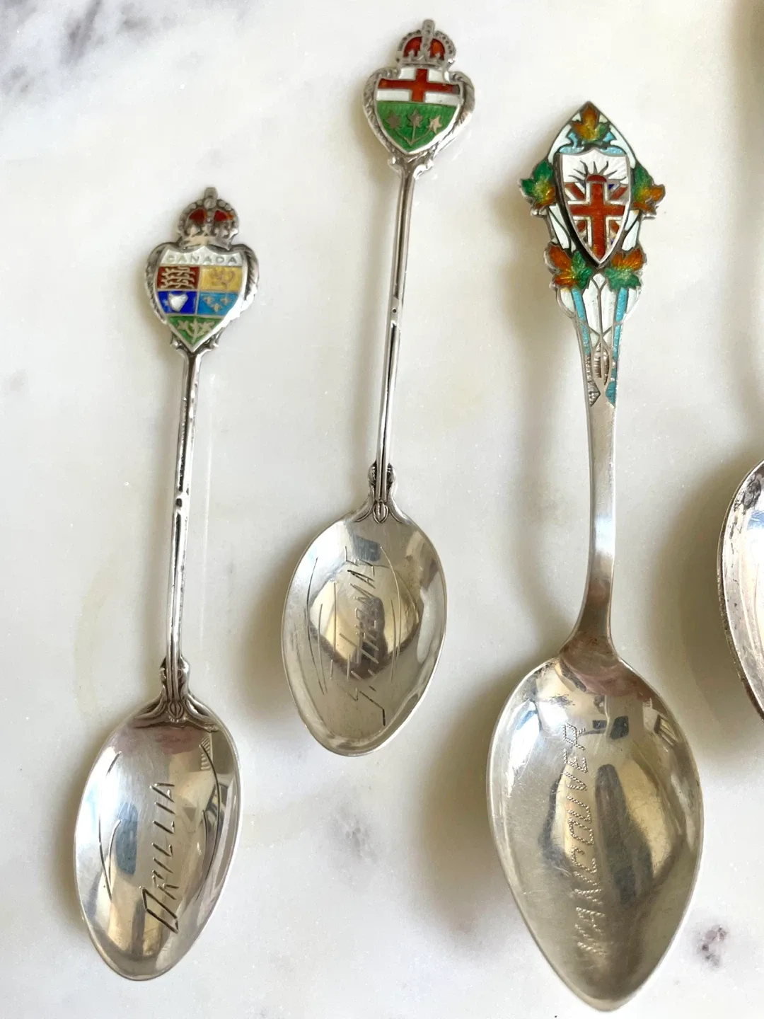 Sterling Silver Collector spoons -Vintage image indicator(7)