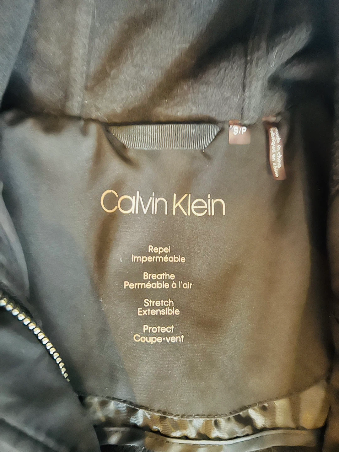 Calvin Klein Black Hooded Jacket - Size S - photo 2