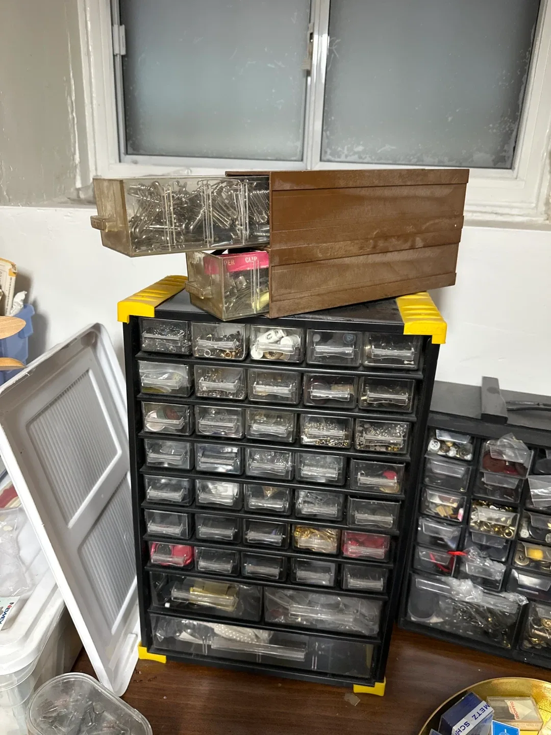 Craft Organizer with Assorted Supplies