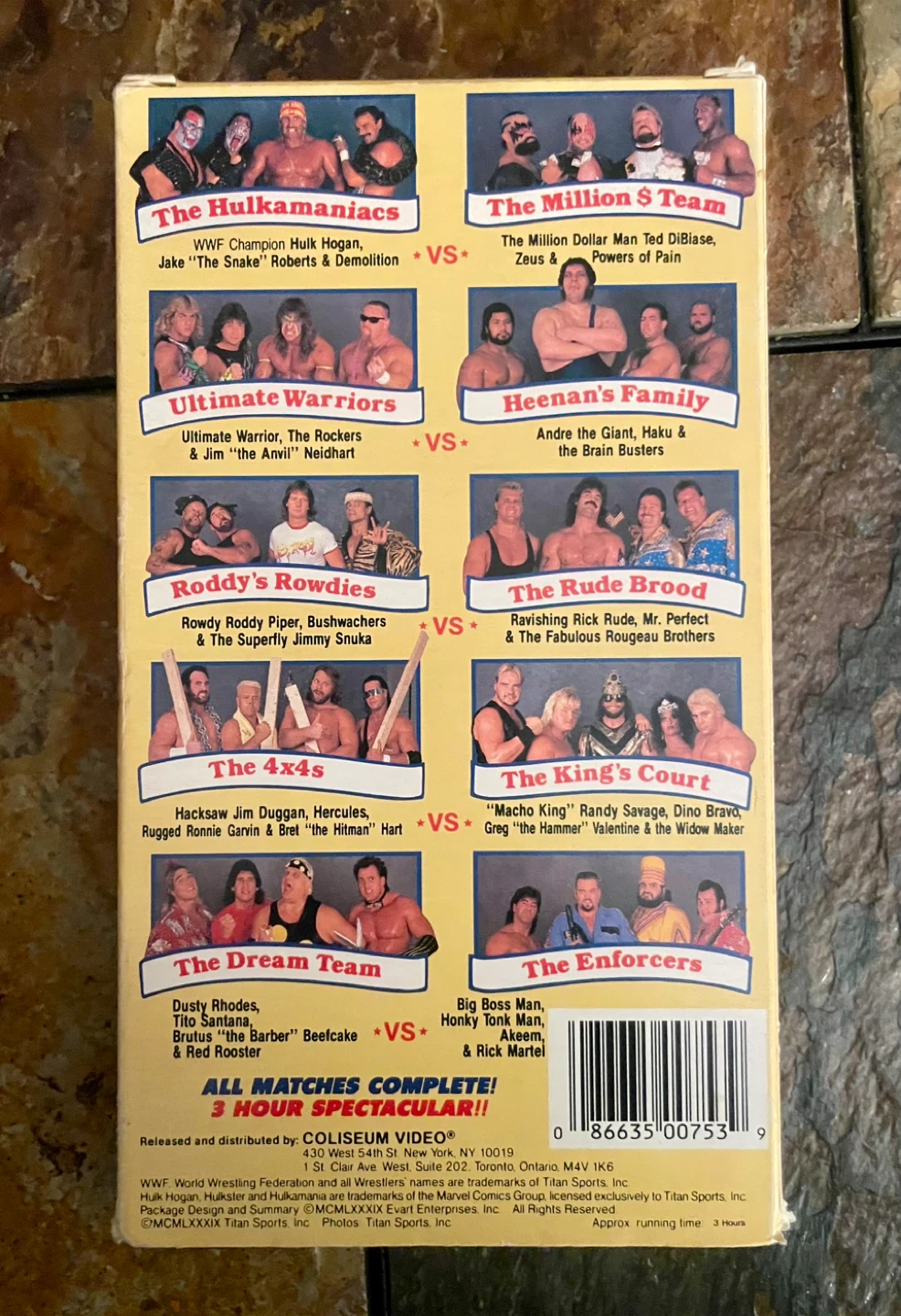 WWF Survivor Series VHS Tape - photo 2
