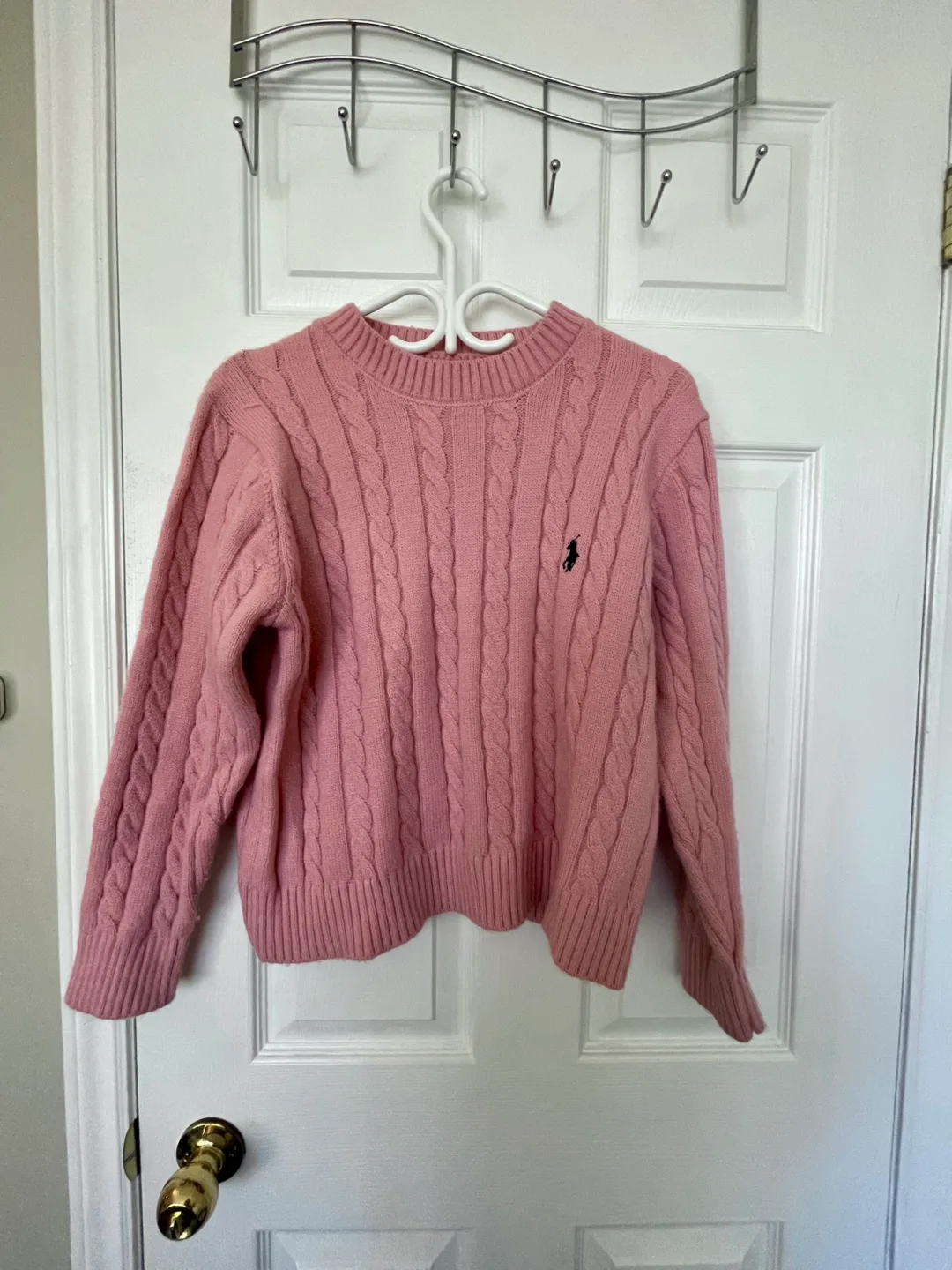 Ralph Lauren Pink Cable Knit Sweater