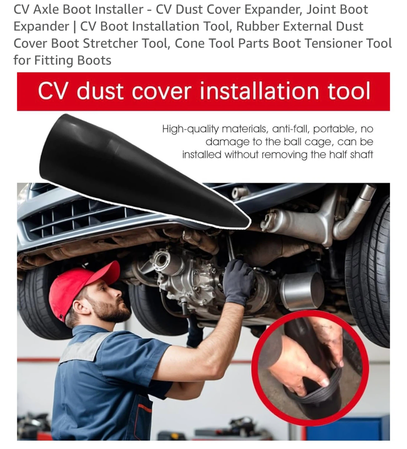 CV Axle Boot Installer Tool