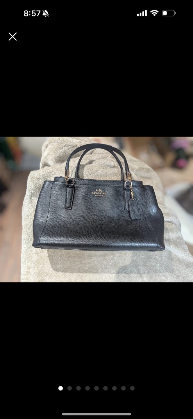 Coach Black Leather Satchel - photo 2