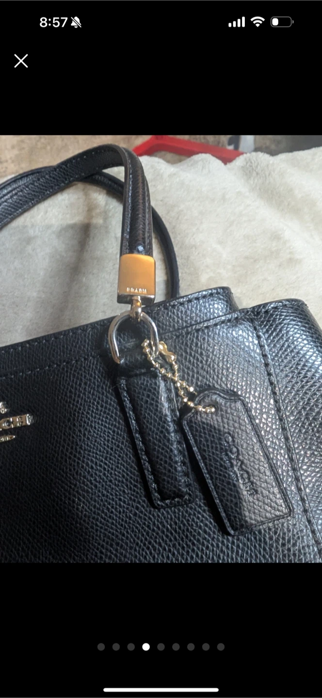Coach Black Leather Satchel - photo 4