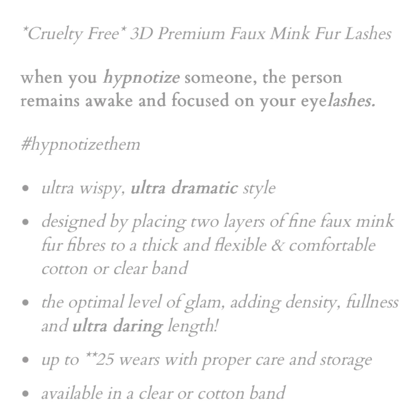 Hypnotize 3D Faux Mink Fur Lashes image indicator(4)