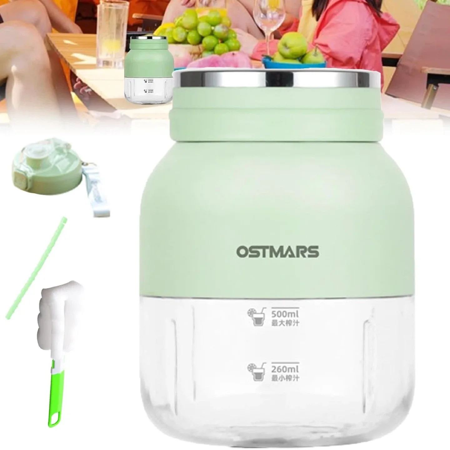 《New》OSTMARS Green Portable Blender