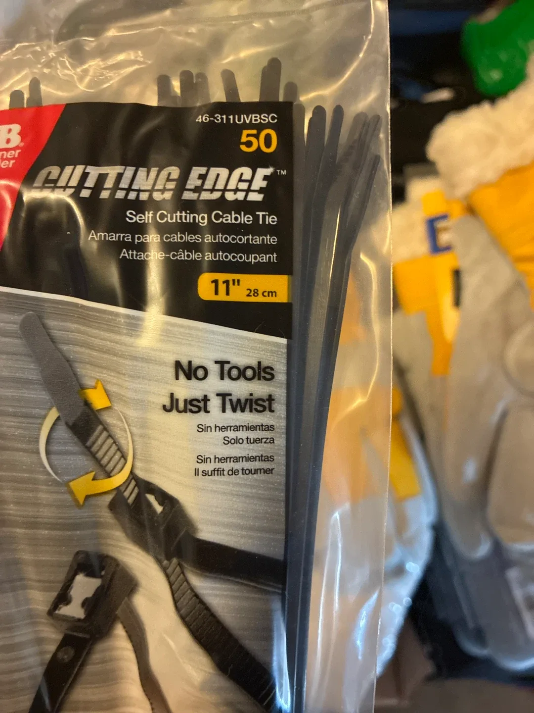 CUTTING EDGE Self Cutting Cable Ties 11 inch (50)