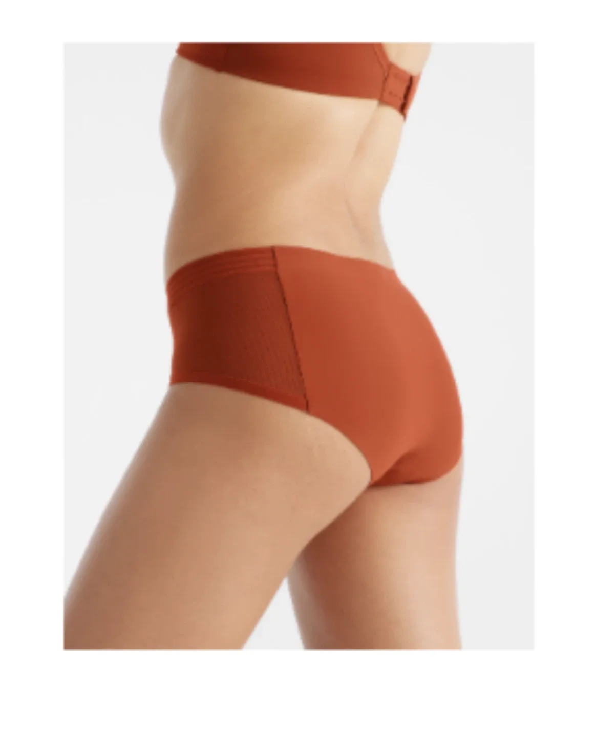 Knix Mesh Essential Boyshort - Size S, Ginger Cookie