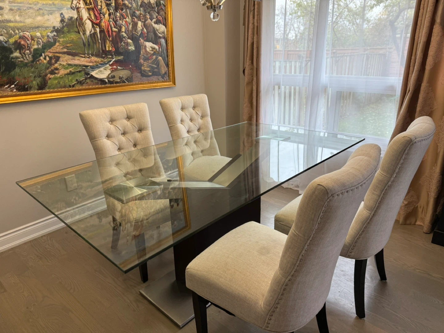 4 Tufted Chairs
