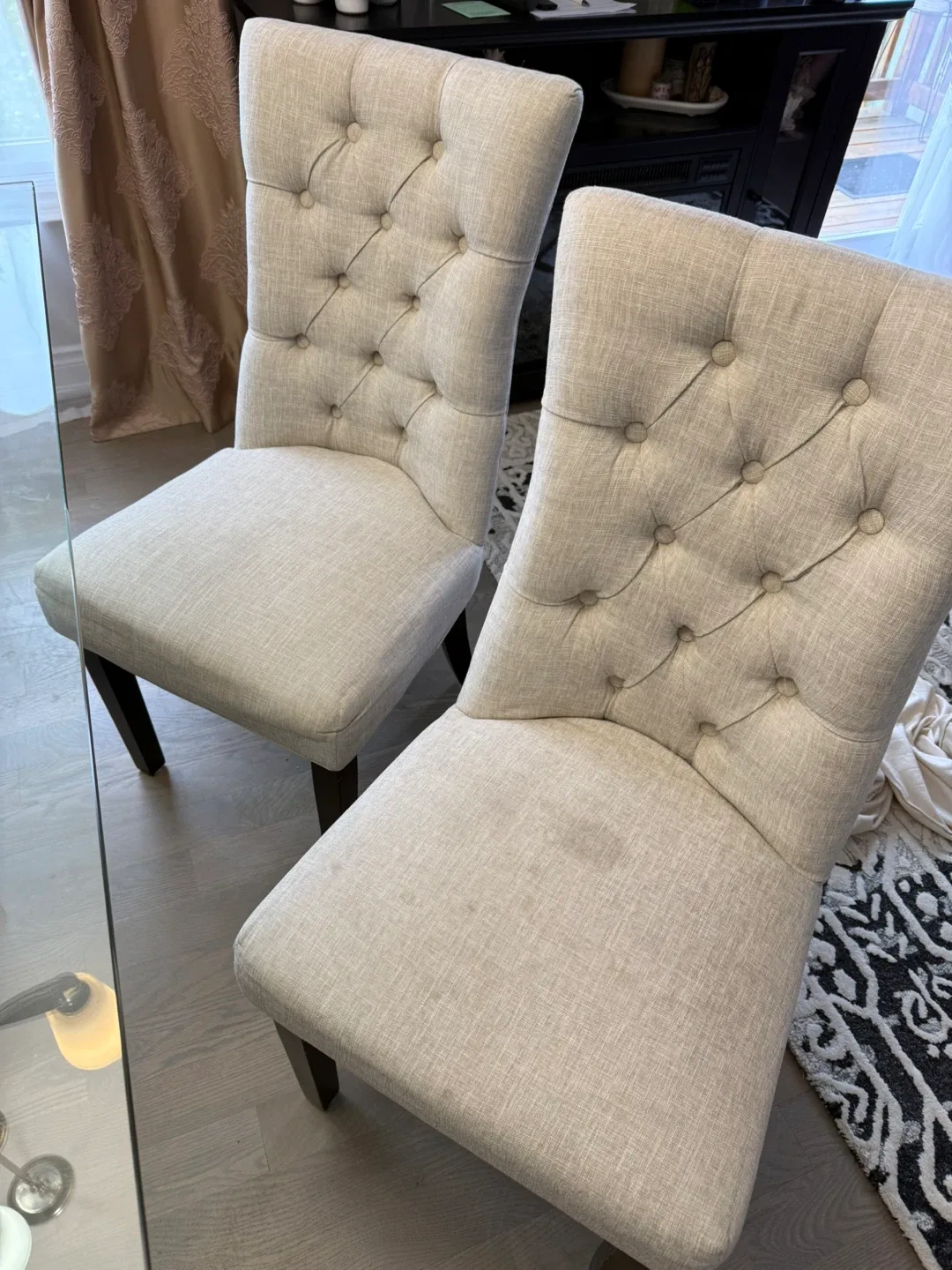 4 Tufted Chairs image indicator(5)